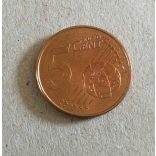 Vatikán 5 Euro Cent 2017 AUNC