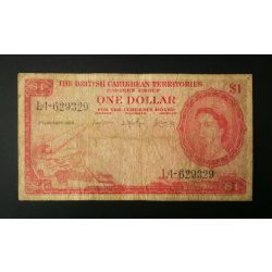 British Caribbean 1 Dollar 1963 VG+
