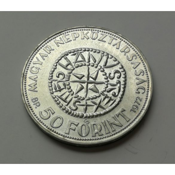 Magyarország 50 Forint 1972 ezüst, UNC, I. István emlékérme