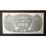 Czechoslovakia 100 Korun 1944 VF+