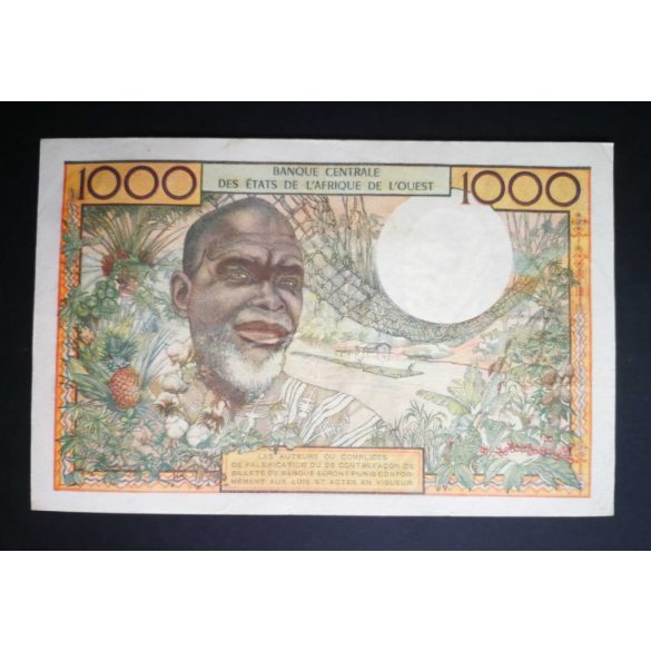 Nyugat-Afrikai Államok, Elefántcsontpart 1000 Francs 1961 VF+