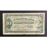 Holland India 10 Gulden 1929 VG+