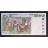 West African States Ivory Coast 5000 Francs 2002 UNC-