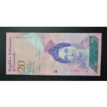 Venezuela 20 Bolivares 2014 UNC