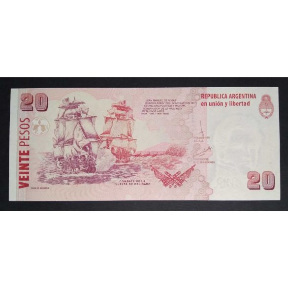 Argentina 20 Pesos 2018 Unc