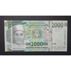 Guinea 2000 Francs 2018 UNC