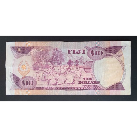 Fiji 10 Dollars 1980 F