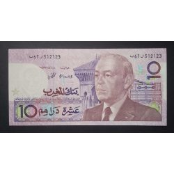 Marokkó 10 Dirhams 1987 XF