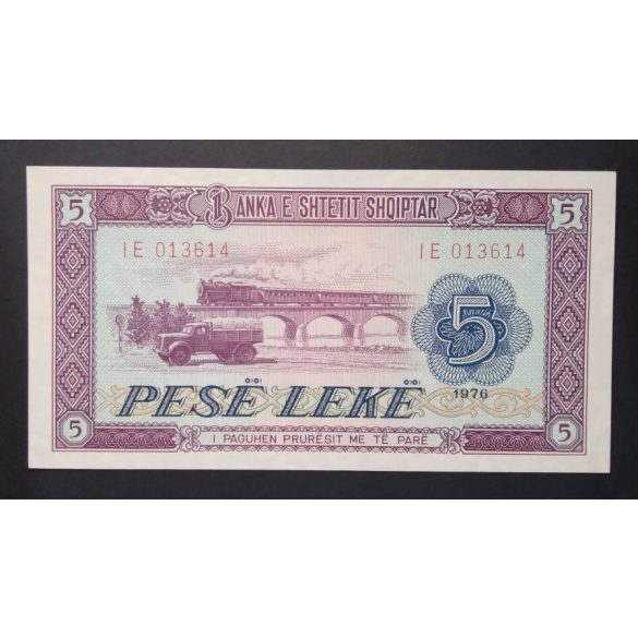 Albania 5 Leke 1976 Unc 