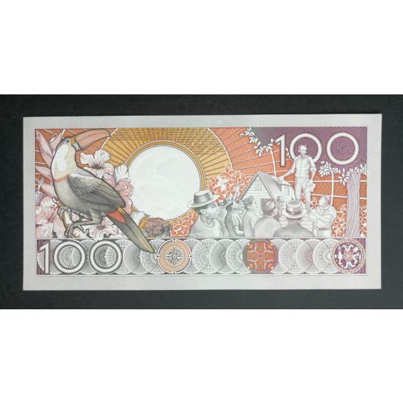 Suriname 100 Gulden 1986 Unc 