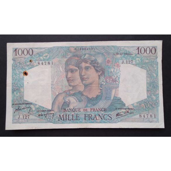 Franciaország 1000 Francs 1945 F-