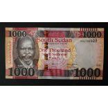 South Sudan 1000 Pounds 2021 UNC-