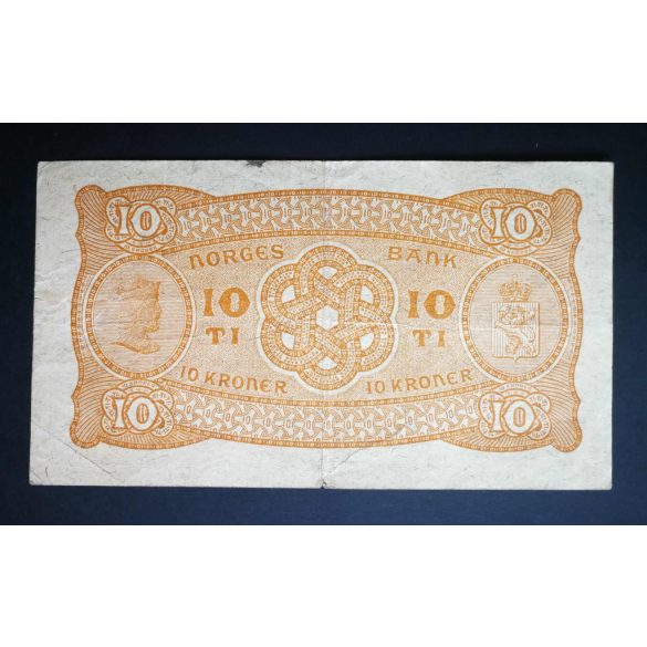 Norway 10 Kroner 1942 F