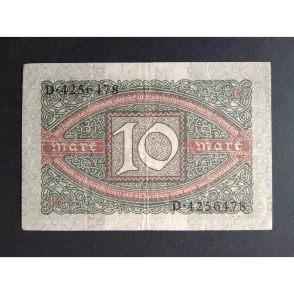 Germany 10 Mark 1920 VF