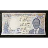 Cameroon 1000 Francs 1992 F+