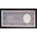 Chile 5 Pesos 1958 Unc
