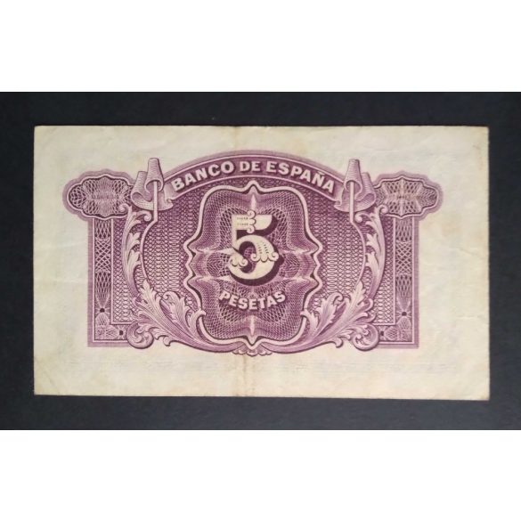 Spain 5 Pesetas 1935 VF