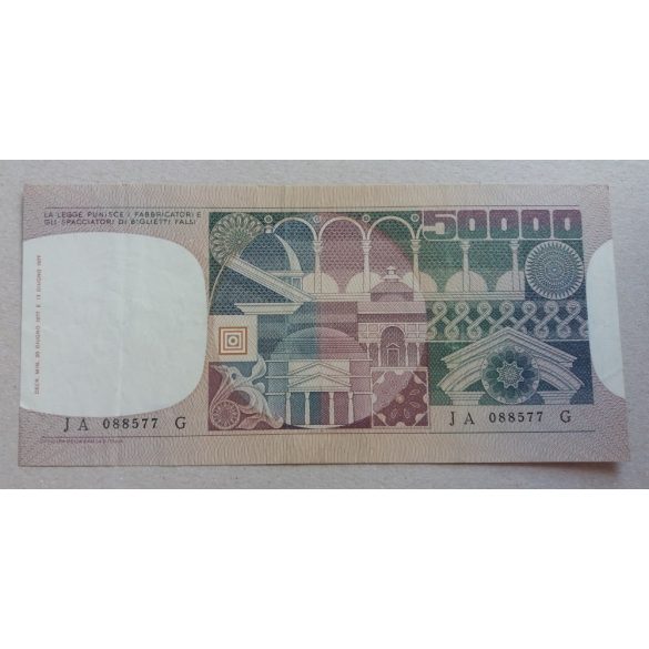 Italy 50000 Lire 1977 VF+