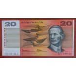Australia 20 dollar 1985 VF