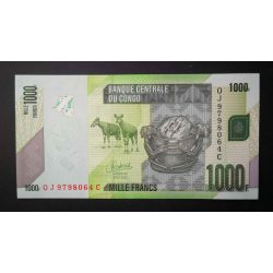 Kongó 1000 Francs 2022 UNC
