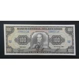 Ecuador 100 Sucres 1990 Unc 