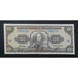 Ecuador 100 Sucres 1990 Unc 