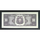 Ecuador 100 Sucres 1990 Unc 