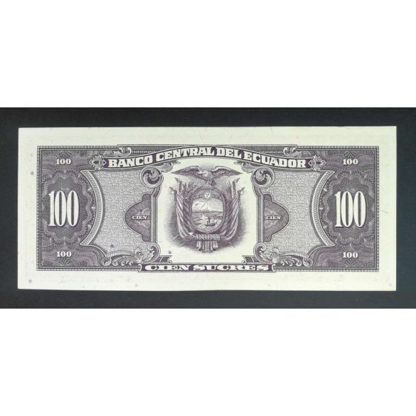 Ecuador 100 Sucres 1990 Unc 