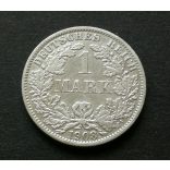 Németország 1 Márka 1908 5,5 g ezüst
