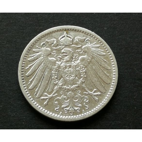 Németország 1 Márka 1908 5,5 g ezüst