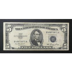 USA 5 Dollars Silver Certificate 1953 F