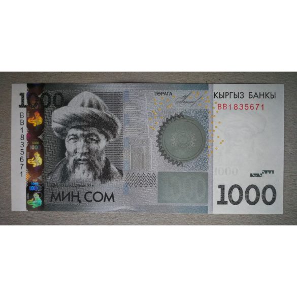 Kirgizisztán 1000 Com 2010 UNC