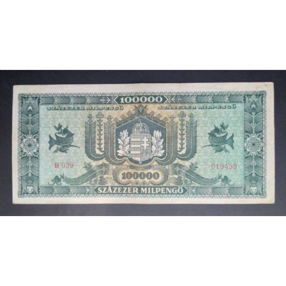 Hungary 100000 Milpengő 1946 VF-