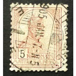 Hungary 1900 TURUL 5 K. perf. 12 : 11 3/4 TR(ENC)SÉN used