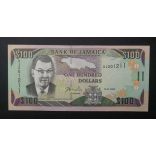 Jamaica 100 Dollars 2004 UNC-