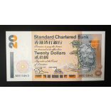 Hong Kong 20 Dollars 1995 SCB UNC