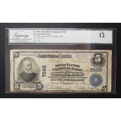   USA 5 Dollars 1902/5 Merchants National Bank Banknote certified LCG 12 F