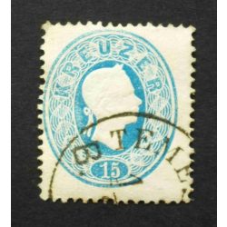   Magyarország 1861 Könyvnyomat 15 Kr. TEMES(VÁR) / B.(H.) E2.31 Gudlin 70 