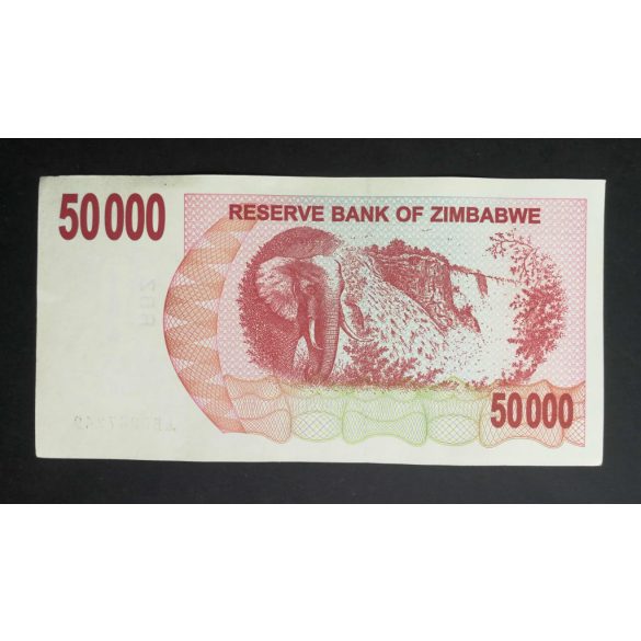 Zimbabwe 50000 Dollars 2007 AUNC