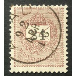   Hungary 1889 Letter, black cipher 24 kr. perf. 12:11 3/4 A(r)ad used