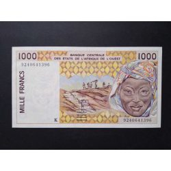 Nyugat-afrikai Államok  Szenegál 1000 Francs 1992 XF+