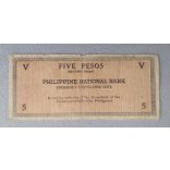 Philippines 5 Pesos 1941 VG