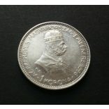 Hungary 1 Korona 1896 KB silver - To commemorate the thousand-year Hungary 4.9 g