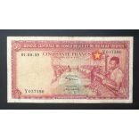 Belga Kongó 50 Francs 1959 F