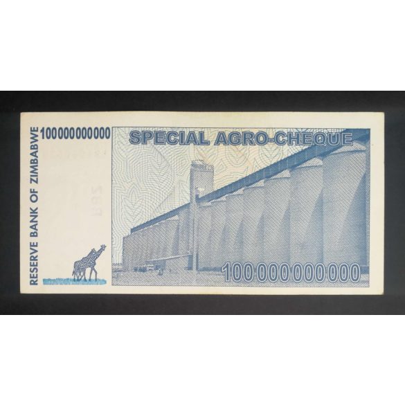 Zimbabwe 100 milliárd Dollar 2008 aUNC 