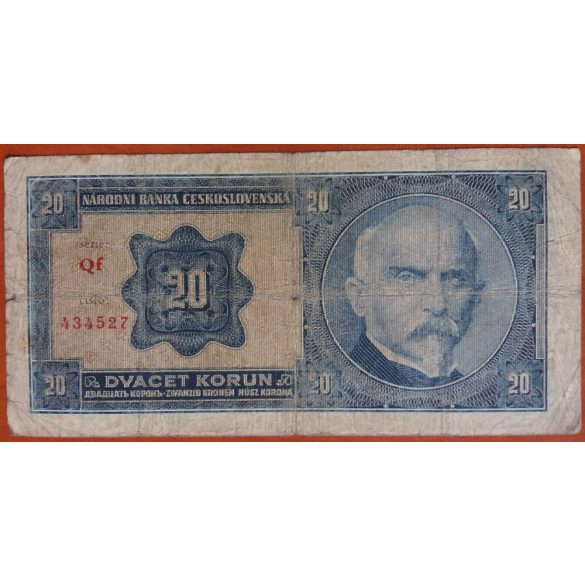 Czechoslovakia 20 Korun 1926 VG