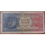 Czechoslovakia 20 Korun 1926 VG
