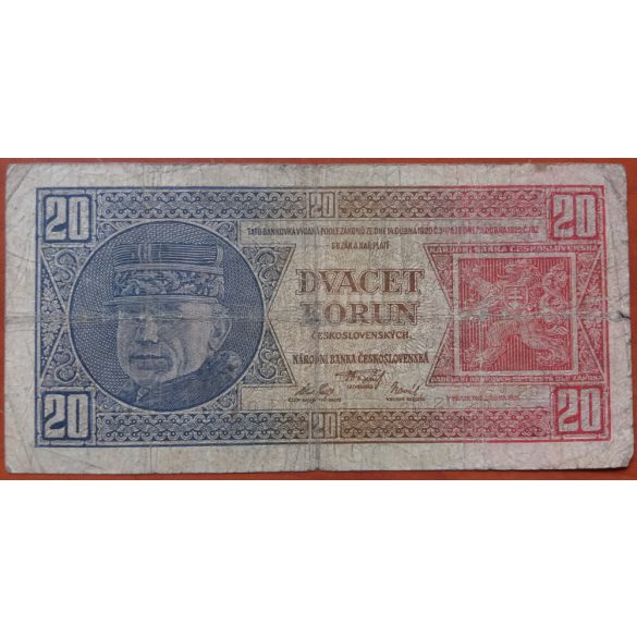 Czechoslovakia 20 Korun 1926 VG