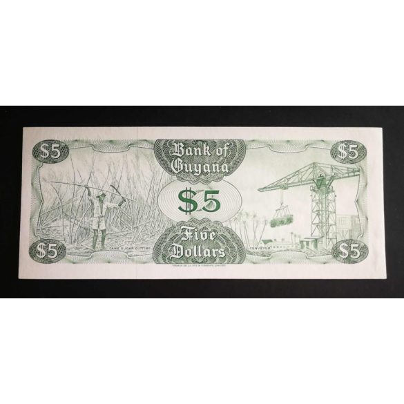 Guyana 5 Dollars 1992 UNC-