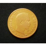 France III. Napoleon 10 Francs 1856 A 3.15 g gold